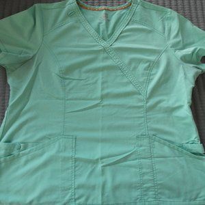 Women's Code Happy Scrub Top